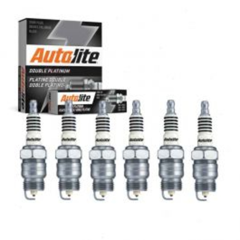 6 pc Autolite Double Platinum Spark Plug for 1967-1972 Ford Galaxie 500 3.9L