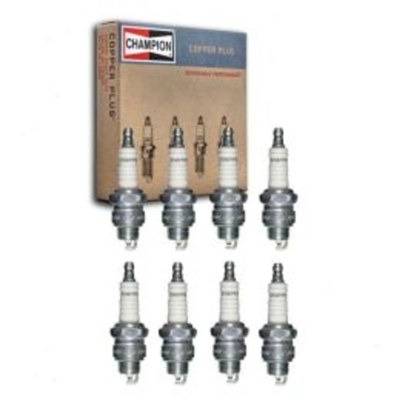 8 pc Champion Copper Plus Spark Plugs for 1960-1968 Pontiac Strato-Chief 4.6L 5.3L 5.7L V8
