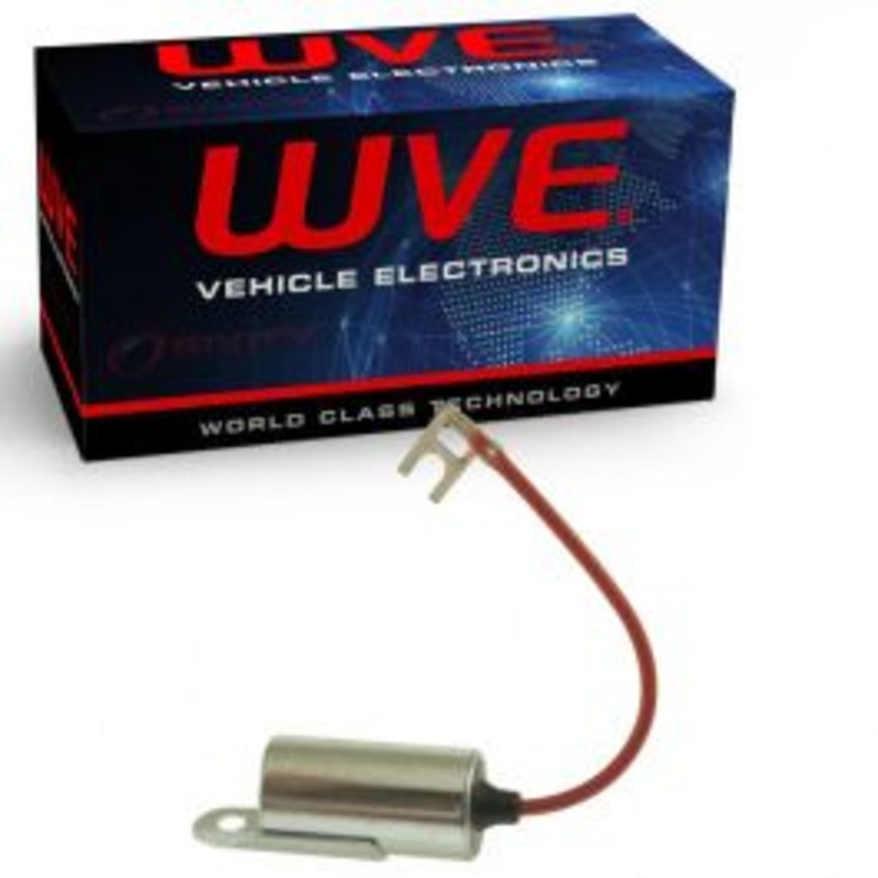 Wells WVE Ignition Condenser for 1954-1974 Ford B-100 Bronco Club Club Wagon Country Sedan Country Squire Courie 2.8L 3.3L 3.6L 3.9L 4.1L 4.3L 4.4L 4.5L 4.7L 4.8L 4.9L 5.0L 5.1L 5.4L 5.8L 5.9L 6.4L 6.6L 6.7L 7.0L 7.5L L6 V8