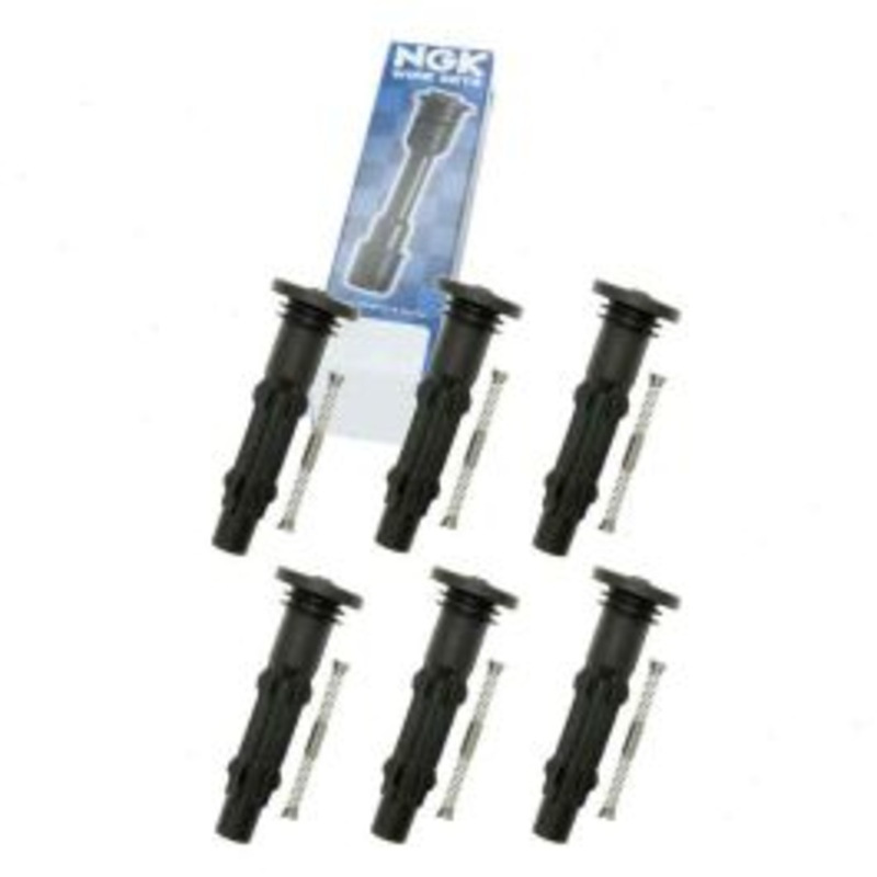 6 pc NGK Ignition Coil Boots for 2008-2012 Mercedes-Benz C300 3.0L V6