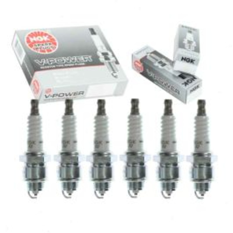 6 pc NGK V-Power Spark Plugs for 1968-1969 International 1200B 3.9L L6