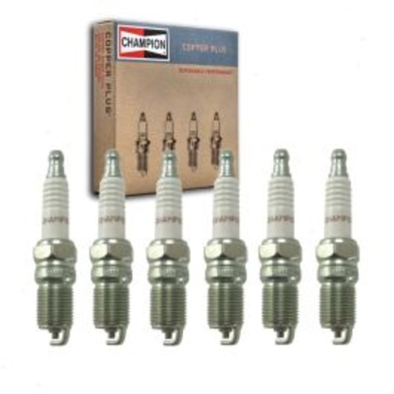 6 pc Champion Copper Plus Spark Plugs for 1983 Mercury Cougar 3.8L V6