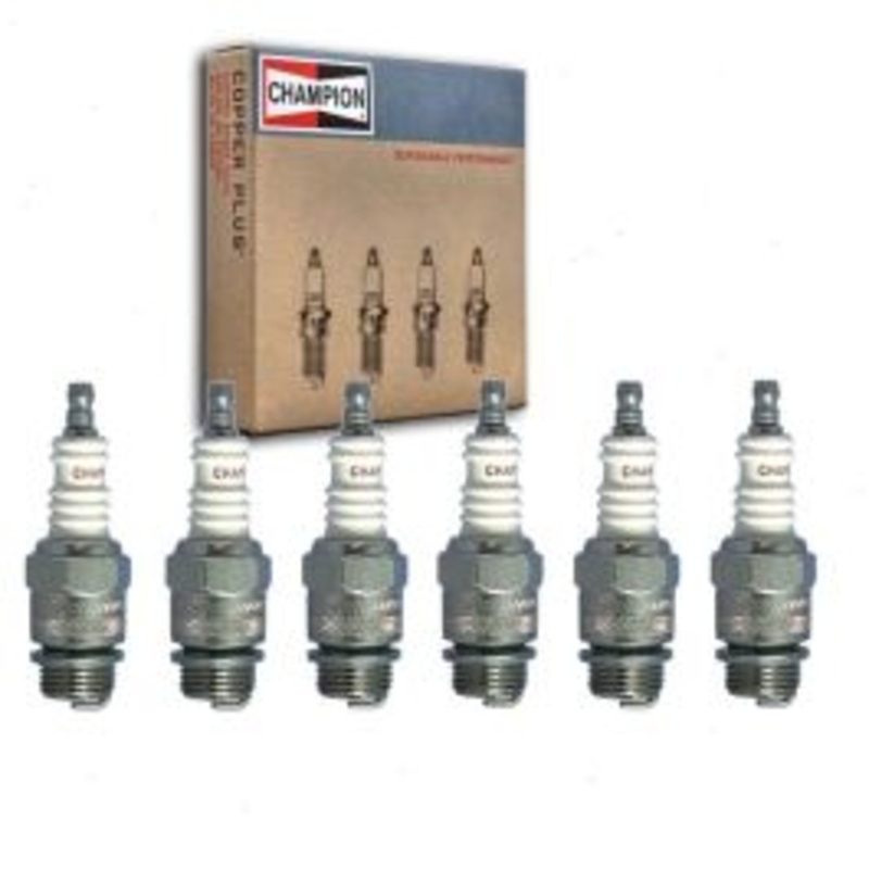 6 pc Champion Industrial Spark Plugs for 1950-1952 Checker A5 3.7L L6