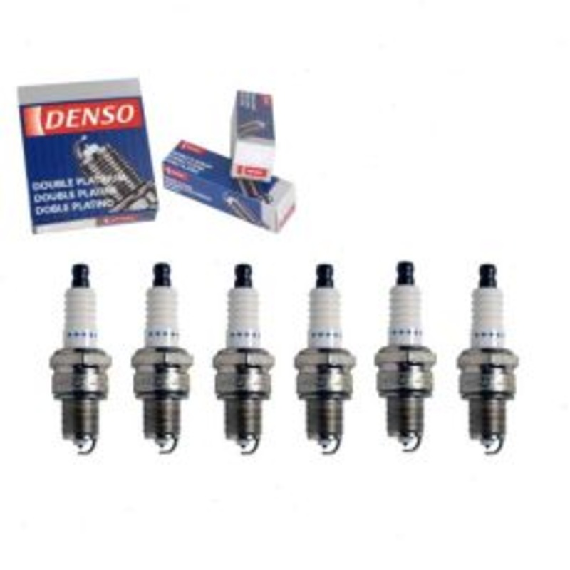 6 pc DENSO Double Platinum Spark Plugs for 1975-1976 Mercedes-Benz 280S 2.8L L6