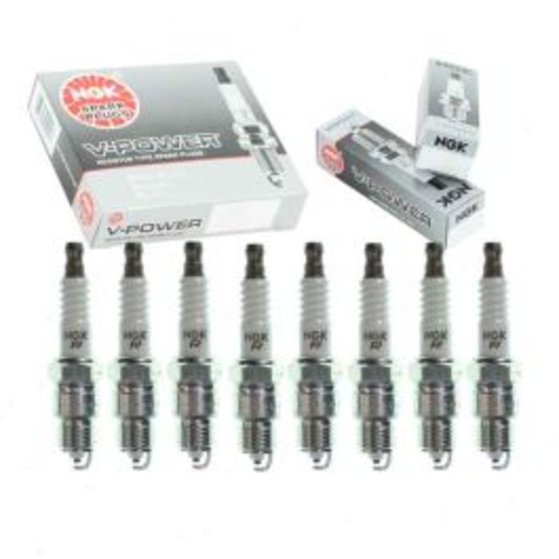 8 pc NGK V-Power Spark Plugs for 1971 GMC C35 C3500 Pickup 5.0L 6.6L V8