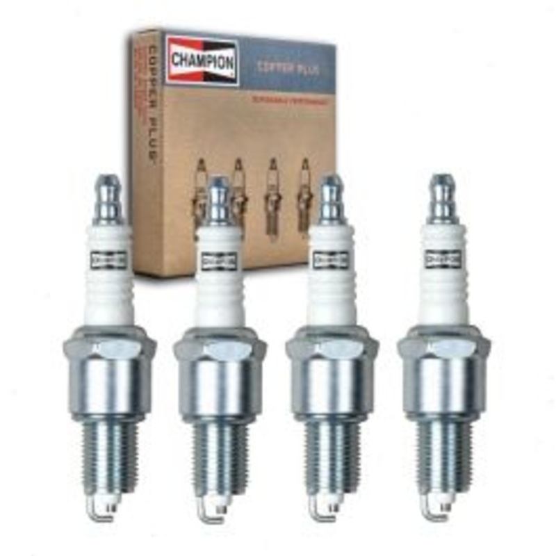 4 pc Champion Copper Plus Spark Plugs for 1987 Plymouth Grand Voyager 2.5L L4