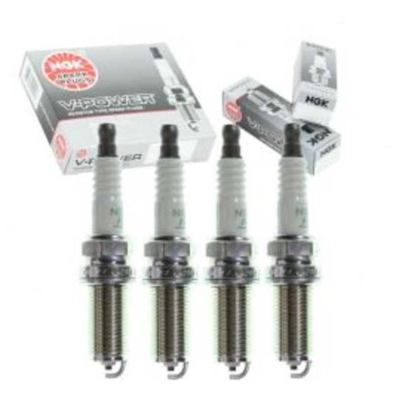 4 pc NGK V-Power 6376 LFR5A-11 Spark Plugs