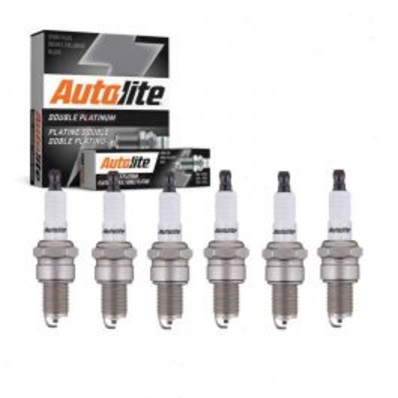 6 pc Autolite Double Platinum Spark Plug for 1965-1967 GMC L3500 5.0L V6