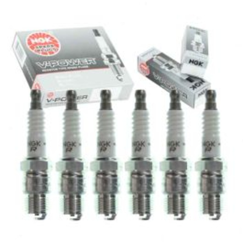 6 pc NGK V-Power Spark Plugs for 1973-1974 Buick Apollo 4.1L L6