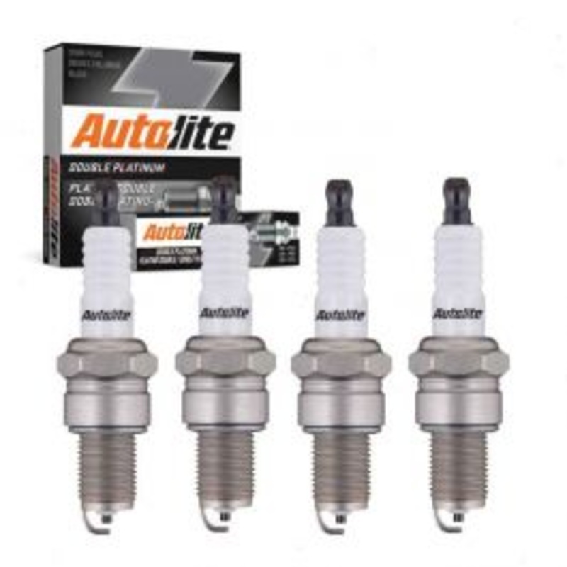 4 pc Autolite Double Platinum Spark Plug for 1973 Ford Pinto 1.6L L4