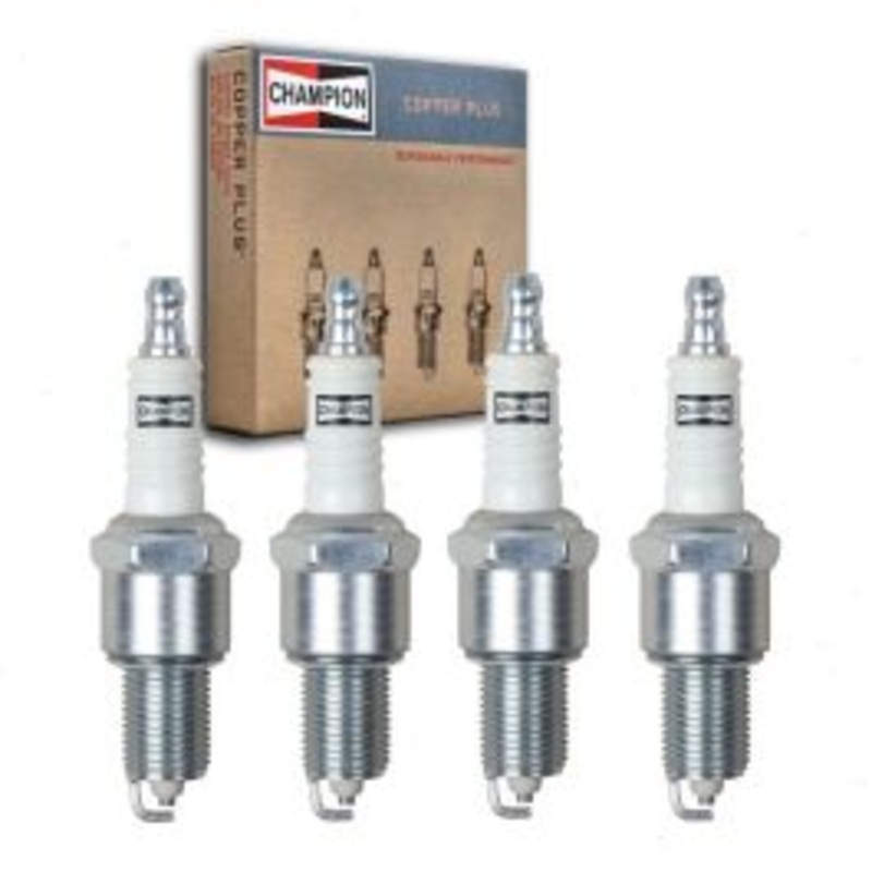 4 pc Champion Copper Plus Spark Plugs for 1987-1989 Dodge Grand Caravan 2.5L L4