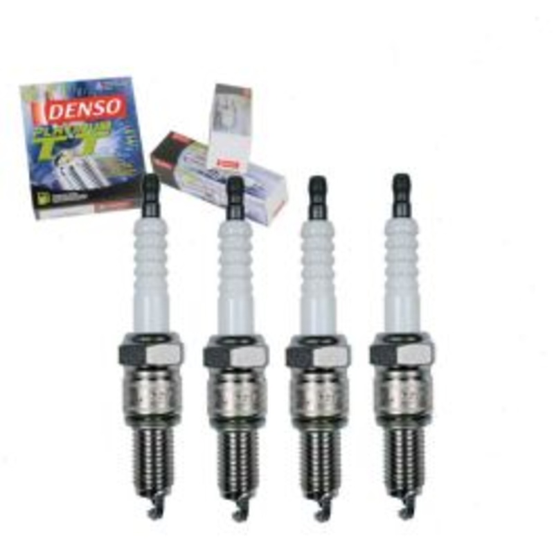 4 pc DENSO Platinum TT Spark Plugs for 1976-1978 Nissan F10 1.4L L4