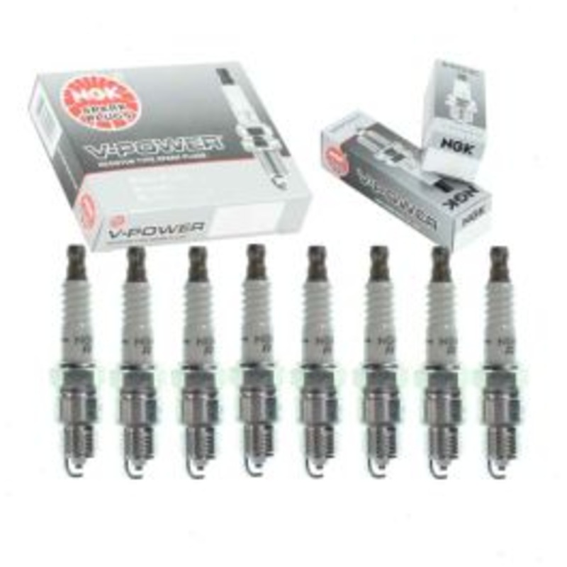 8 pc NGK V-Power Spark Plugs for 1975-1977 Buick Skylark 4.9L 5.7L V8