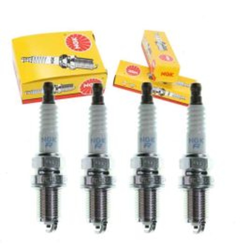 4 pc NGK Standard Exhaust Side Spark Plugs for 1984-1989 Nissan Stanza 2.0L L4