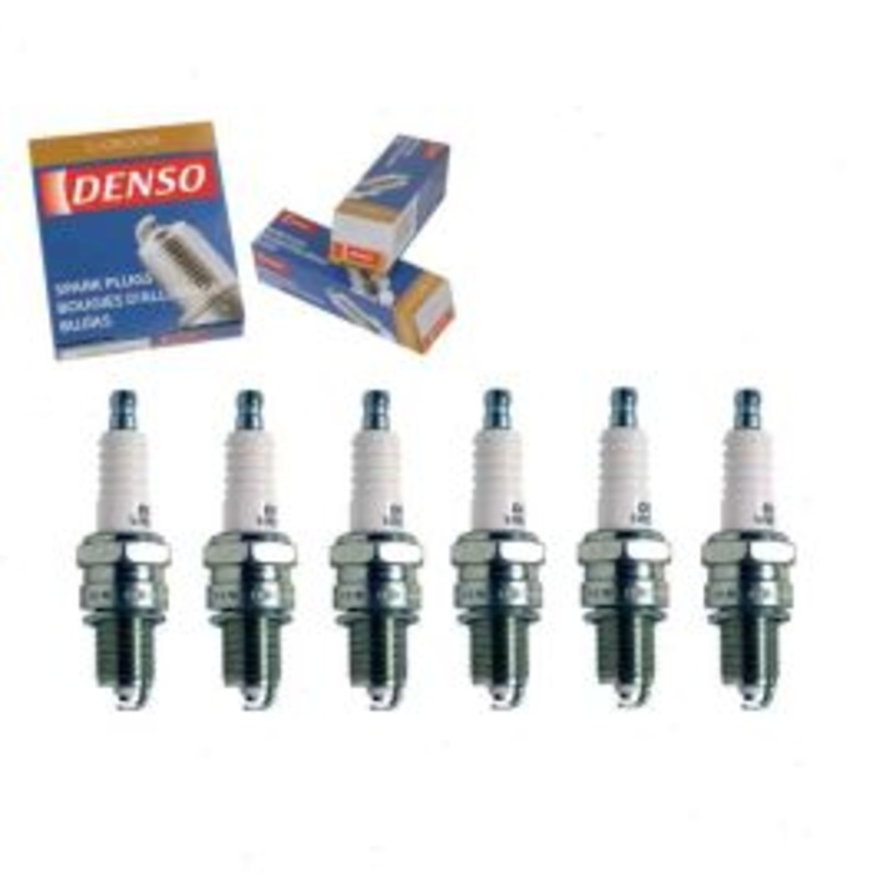 6 pc DENSO Standard U-Groove Spark Plugs for 1972-1973 Jeep J-2600 4.2L L6