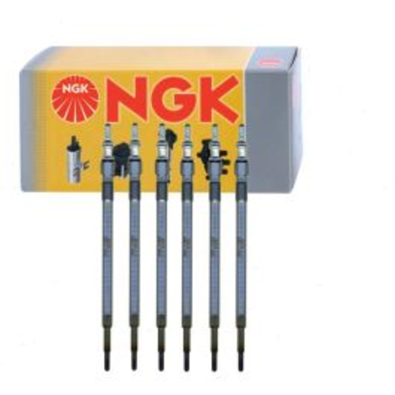 6 pc NGK Glow Diesel Glow Plugs for 2010-2013 Mercedes-Benz R350 3.0L V6