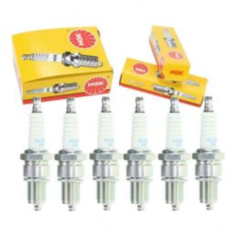 6 pc NGK Standard Spark Plugs for 1988 BMW 535is 3.5L L6