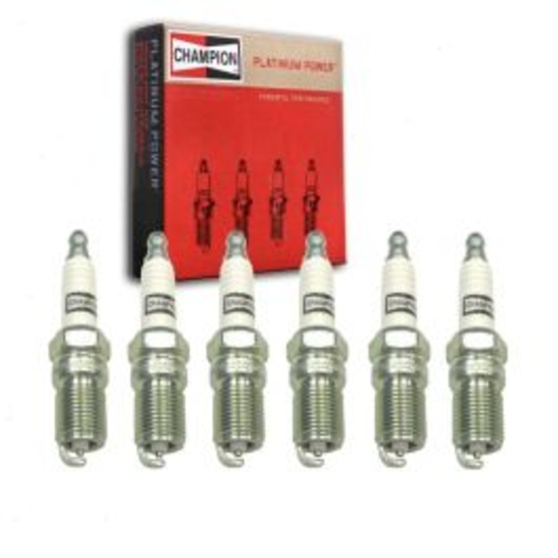 6 pc Champion Platinum Spark Plugs for 1988-1991 Mercedes-Benz 300SEL 3.0L L6
