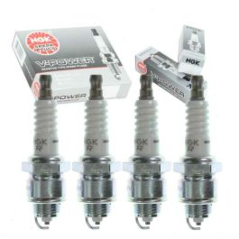 4 pc NGK V-Power Spark Plugs for 1968-1971 International M800 2.5L L4