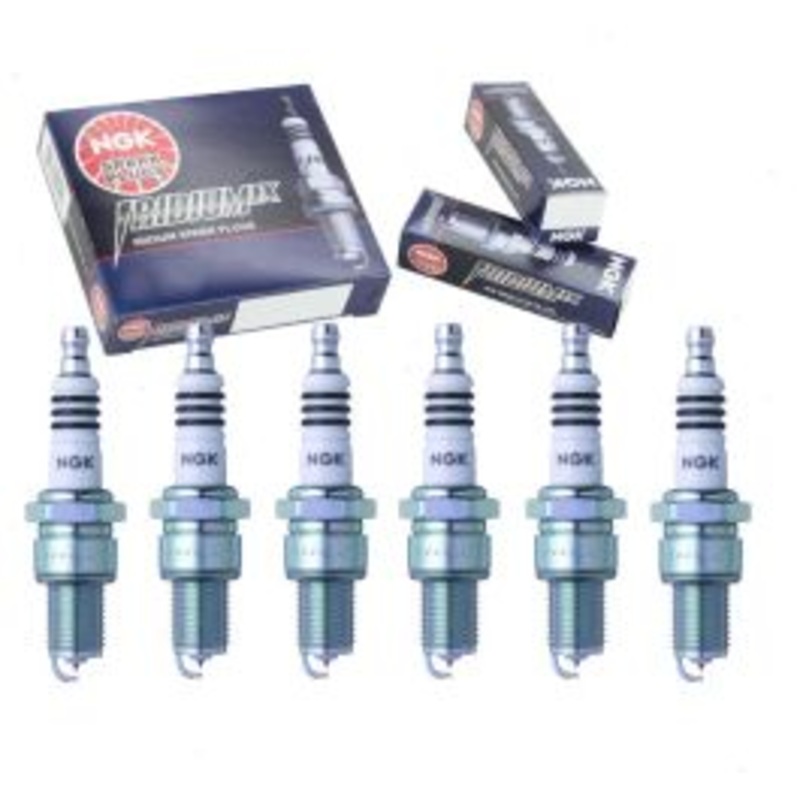 6 pc NGK Iridium IX Spark Plugs for 1971 International 1210 3.8L L6