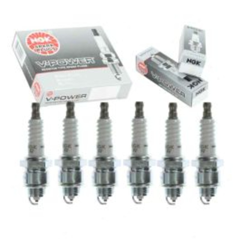 6 pc NGK V-Power Spark Plugs for 1968-1969 International 1300B 3.9L L6