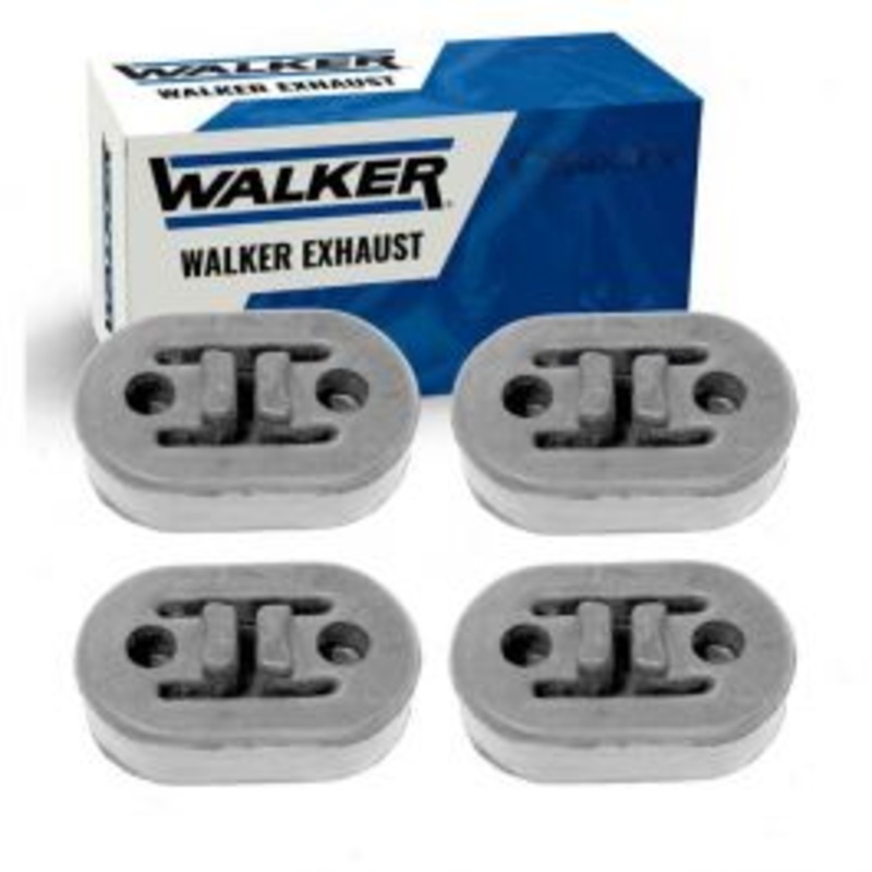 4 pc Walker Resonator Assm Exhaust System Insulators for 1988-1992 Mazda 626 2.2L L4