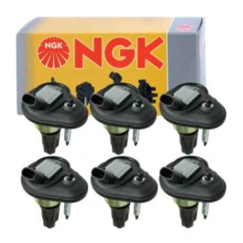 6 pc NGK Ignition Coils for 2004-2005 GMC Envoy XUV 4.2L L6
