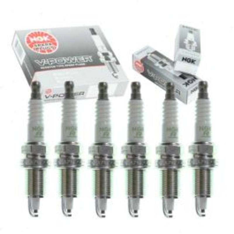 6 pc NGK V-Power Spark Plugs for 1989-1990 BMW 525i 2.5L L6