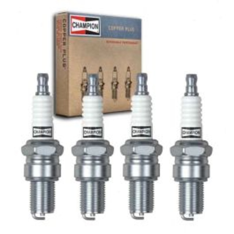 4 pc Champion Copper Plus Spark Plugs for 1962-1963 Vauxhall Victor 1.5L L4