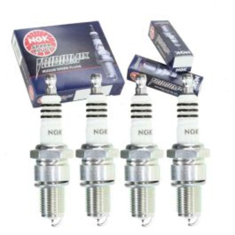 4 pc NGK Iridium IX Intake Side Spark Plugs for 1986-1989 Nissan D21 2.4L L4