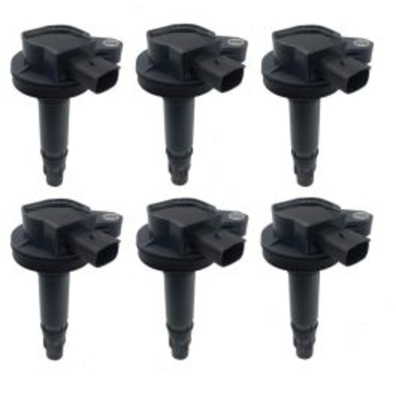 6 pc Hitachi Ignition Coils for 2017 Lincoln Continental 3.7L V6