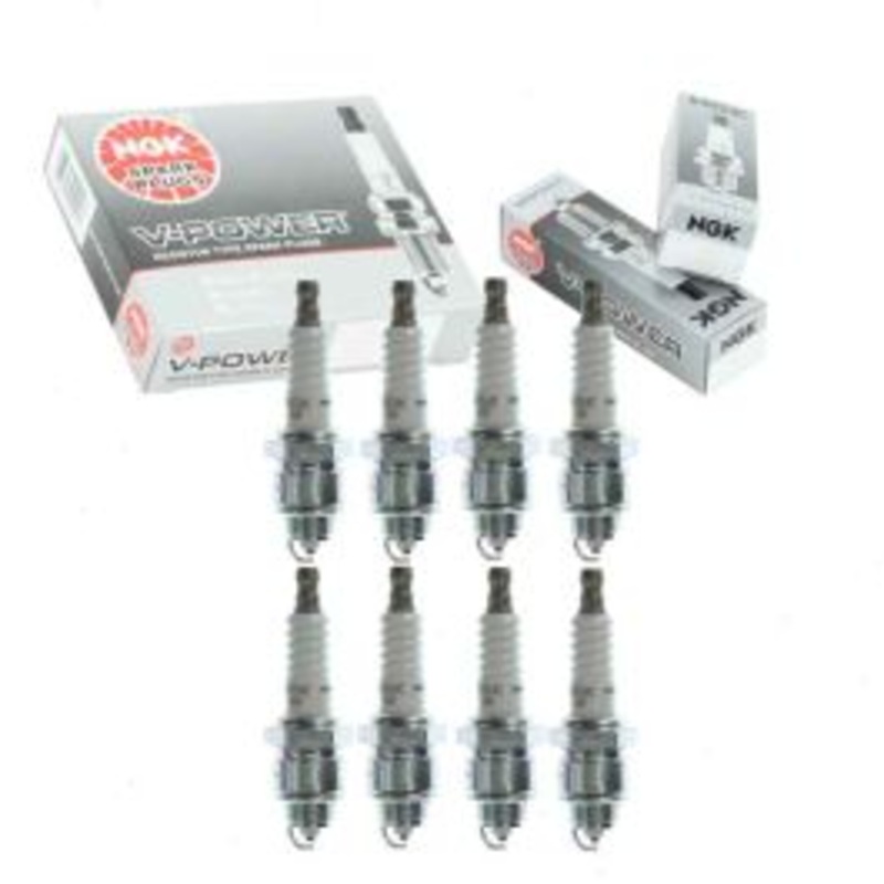 8 pc NGK V-Power Spark Plugs for 1969-1972 International M800 Post Office 5.0L V8