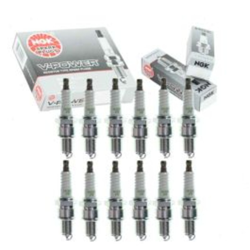 12 pc NGK V-Power Spark Plugs for 1978 Jaguar XJS 5.3L V12