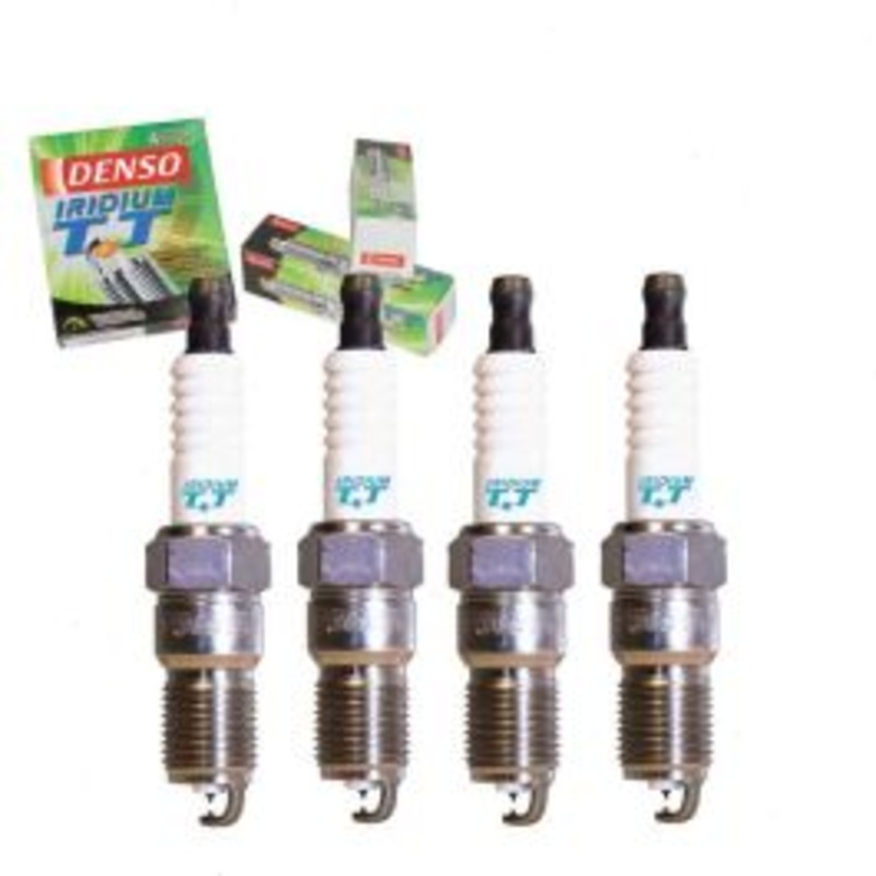 4 pc DENSO Iridium TT Spark Plugs for 1983-1986 Ford Thunderbird 2.3L L4