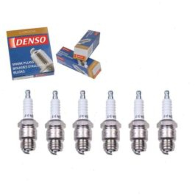 6 pc DENSO Standard U-Groove Spark Plugs for 1968-1972 Ford Custom 3.9L L6