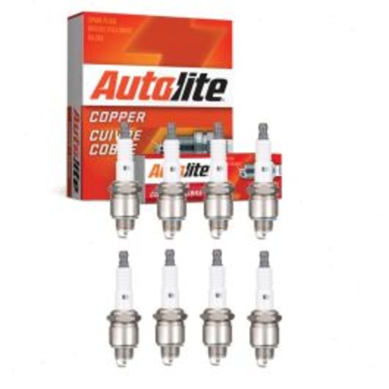 8 pc Autolite Copper Core Spark Plugs for 1968-1974 Dodge W200 Pickup 6.3L 6.6L 7.2L V8