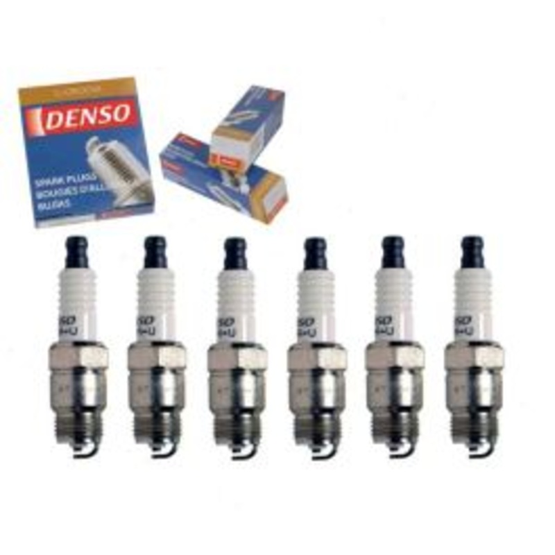 6 pc DENSO Standard U-Groove Spark Plugs for 1977 Dodge D150 3.7L L6