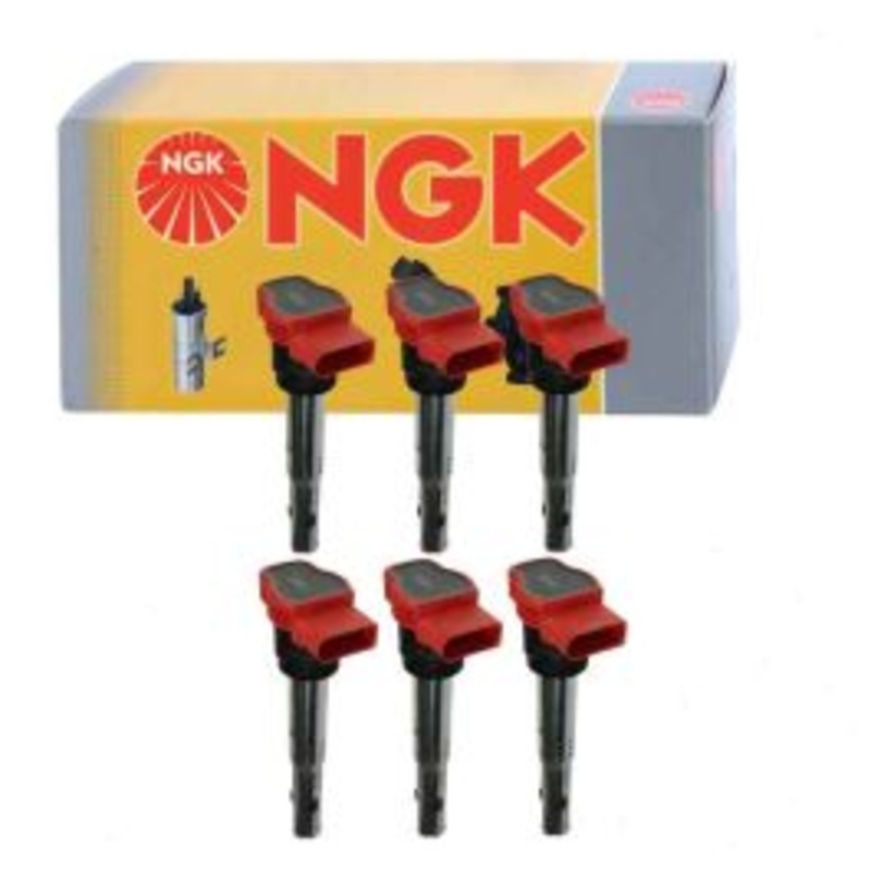 6 pc NGK Ignition Coils for 2012-2018 Audi A7 Quattro 3.0L V6