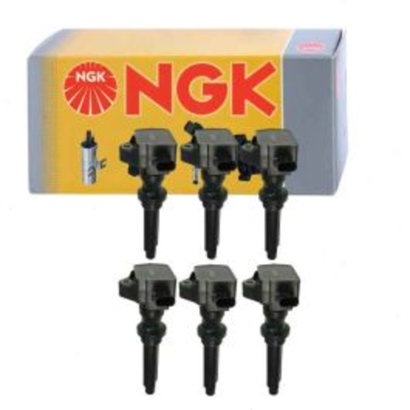 6 pc NGK Ignition Coils for 2014-2019 Land Rover Range Rover Sport 3.0L V6