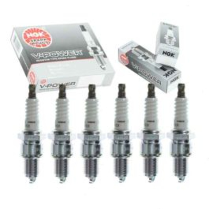 6 pc NGK V-Power Spark Plugs for 1968-1974 Dodge W300 Pickup 3.7L L6