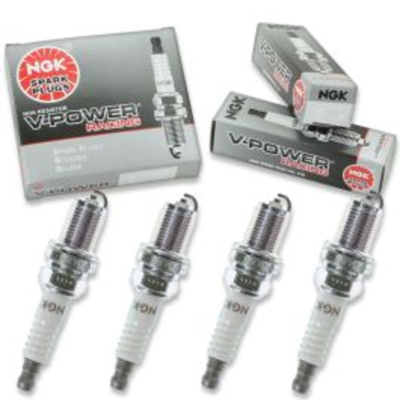 4 pc NGK V-Power Racing 7173 R5672A-8 Spark Plugs