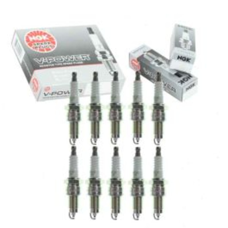 10 pc NGK V-Power 6334 ZGR5C Spark Plugs