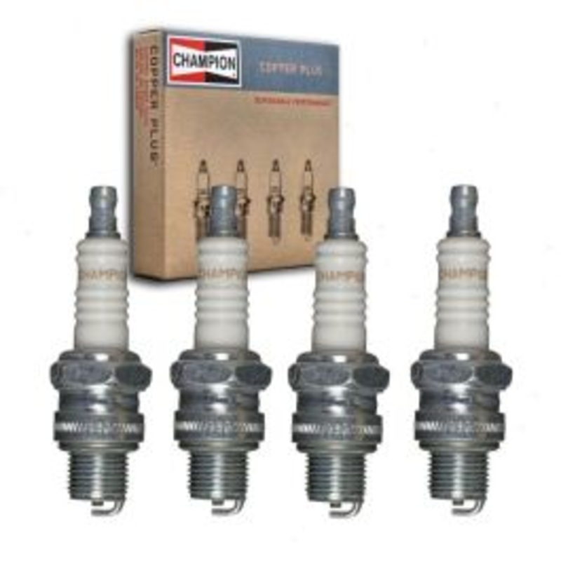 4 pc Champion Copper Plus Spark Plugs for 1961 Fiat 600 0.6L L4