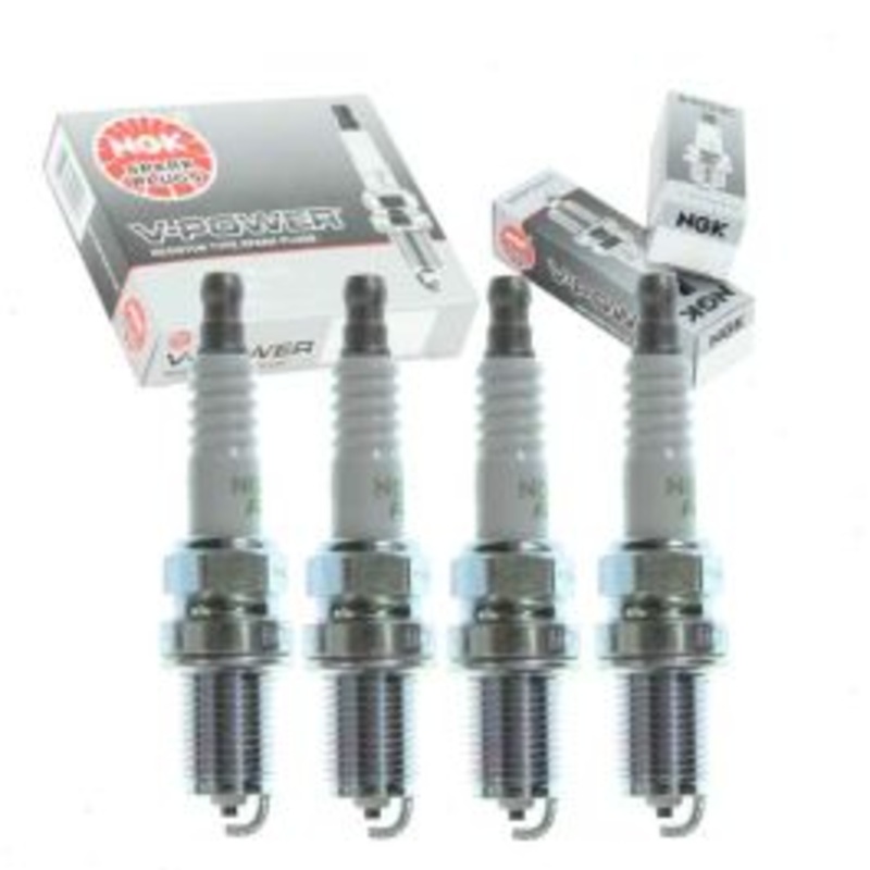 4 pc NGK V-Power Intake Side Spark Plugs for 1984-1989 Nissan Stanza 2.0L L4