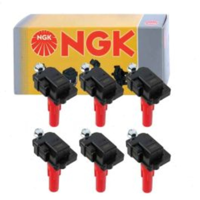6 pc NGK Ignition Coils for 2008-2009 Subaru Legacy 3.0L H6