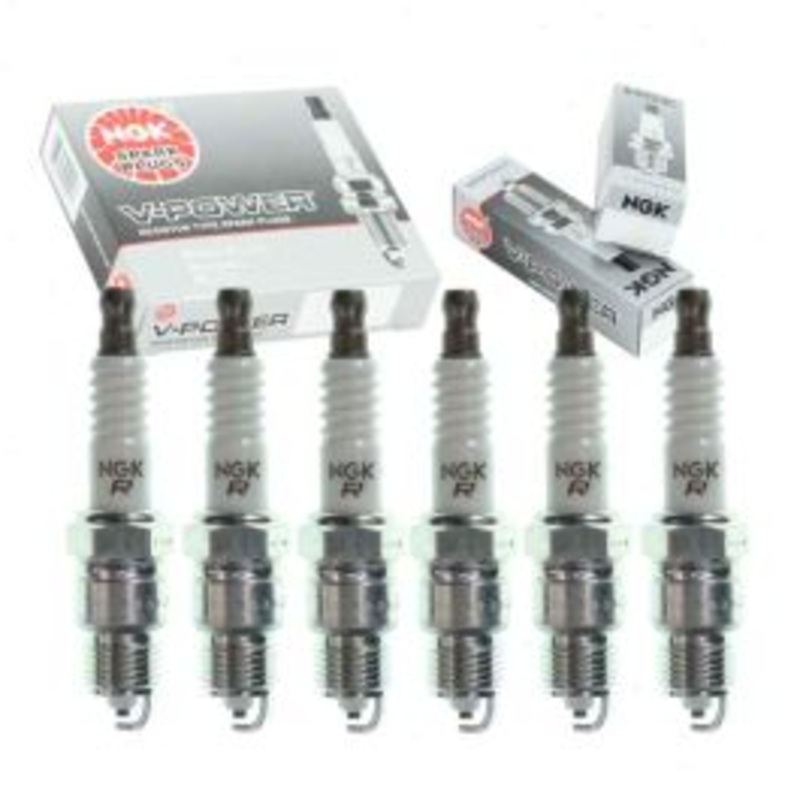 6 pc NGK V-Power Spark Plugs for 1970-1976 Pontiac Firebird 4.1L L6