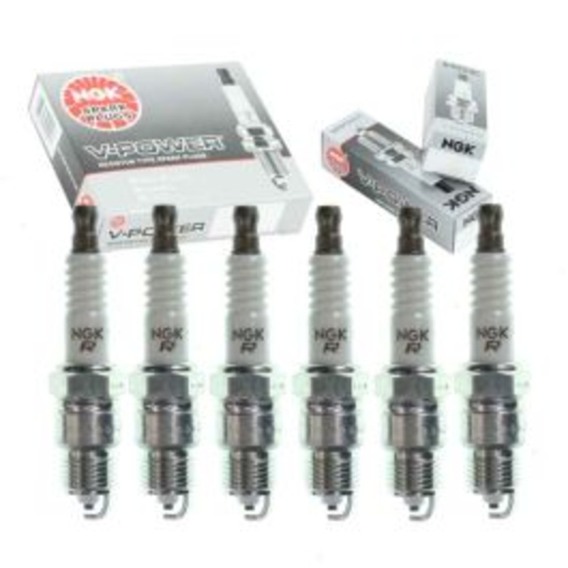 6 pc NGK V-Power Spark Plugs for 1975-1983 Chevrolet Malibu 3.3L 3.8L 4.1L L6 V6