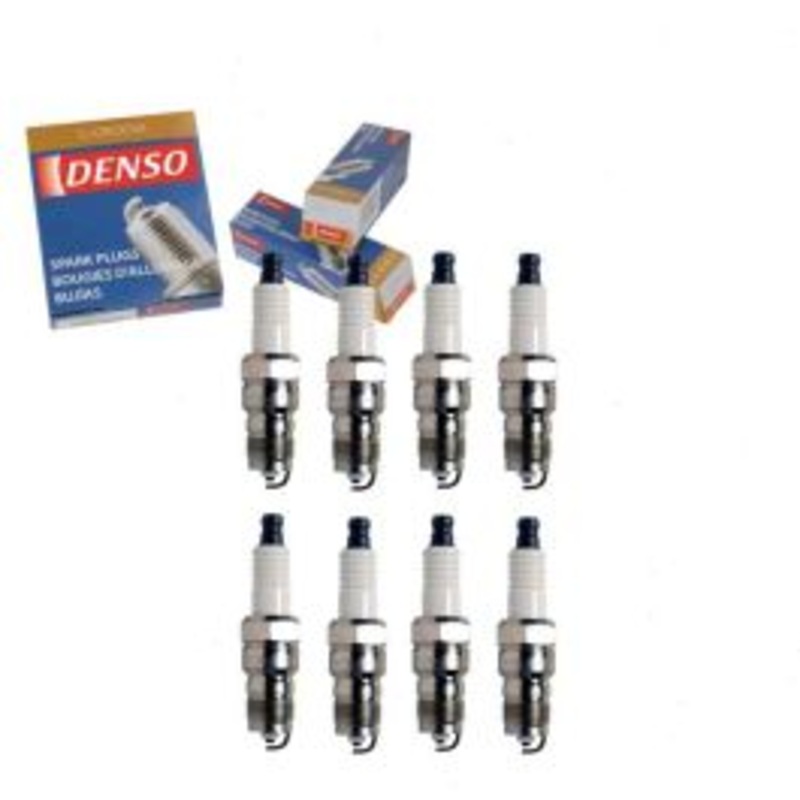 8 pc DENSO Standard U-Groove Spark Plugs for 1986-1989 Lincoln Mark VII 5.0L V8