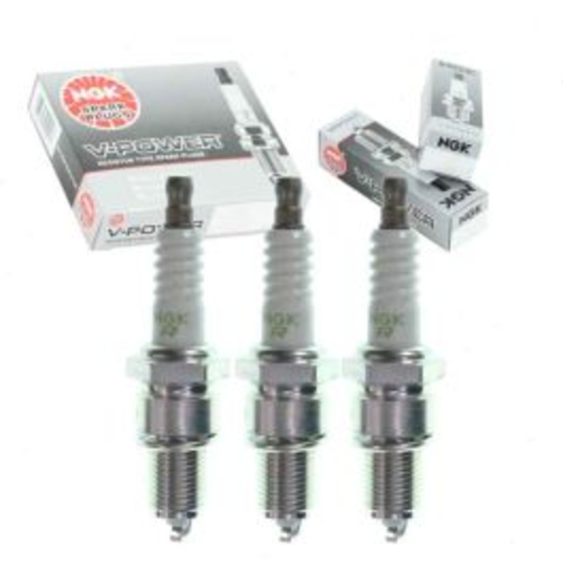 3 pc NGK V-Power Spark Plugs for 1987-2000 Pontiac Firefly 1.0L L3