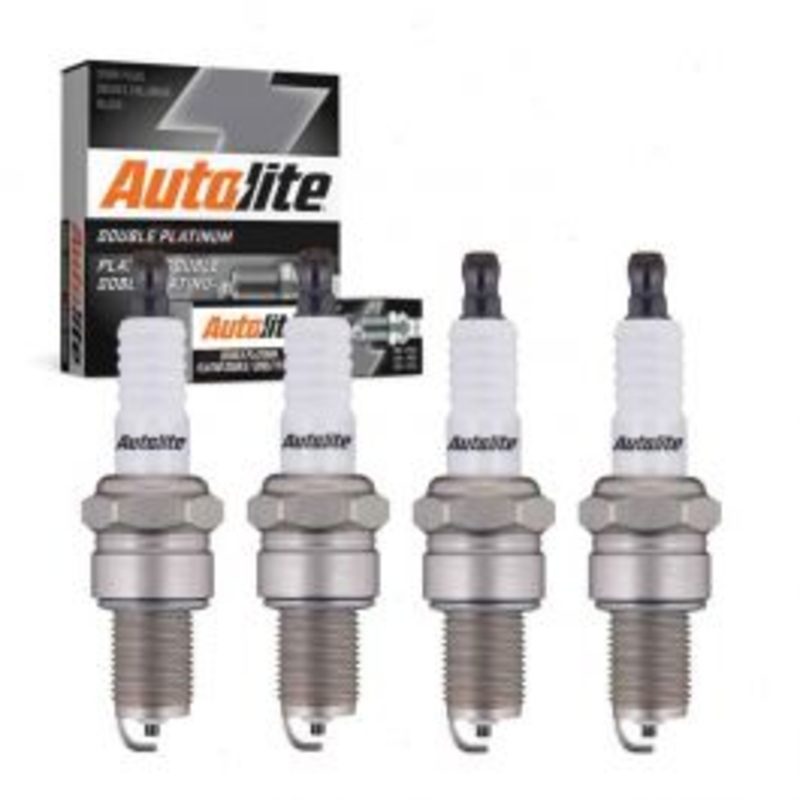 4 pc Autolite Double Platinum Spark Plug for 1991-1992 Hyundai Scoupe